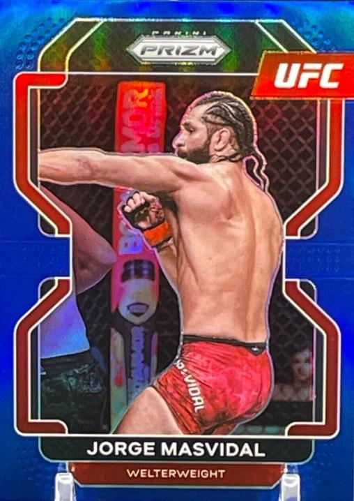 Jorge Masvidal 2022 Panini Prizm UFC Base #116 Blue
