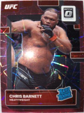 Chris Barnett 2023 Panini Donruss Optic UFC Base #112 Pink Velocity