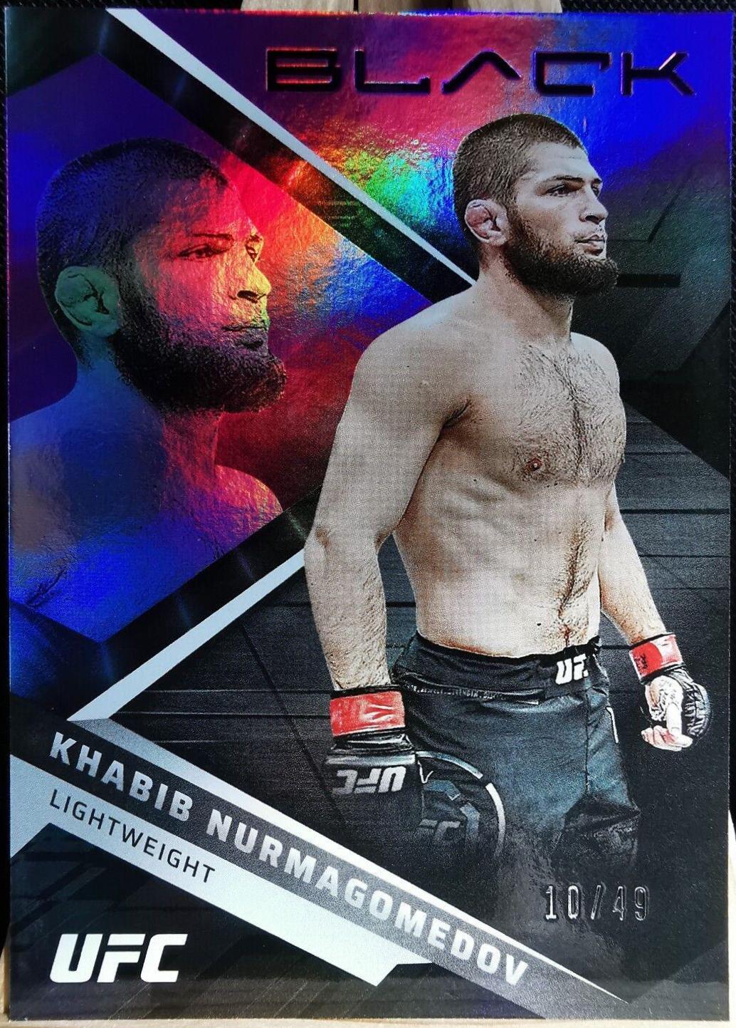 Khabib Nurmagomedov 2022 Panini Chronicles UFC Base Black #212 Purple