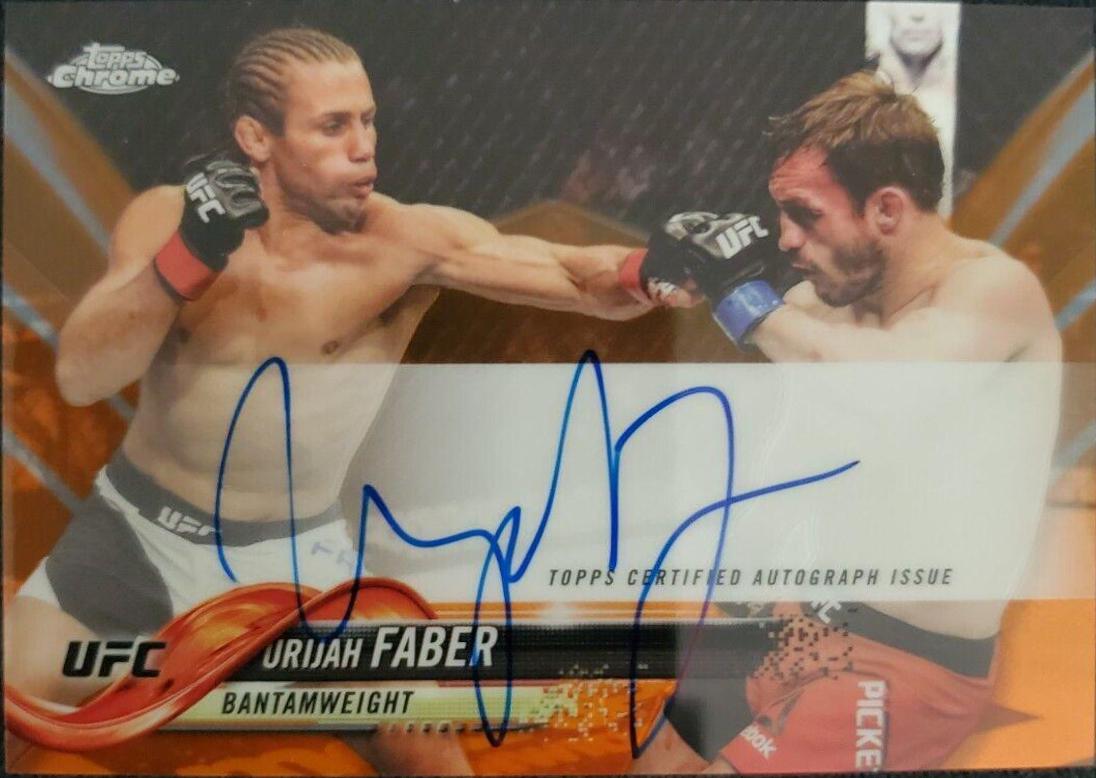 Urijah Faber 2018 Topps Chrome UFC Fighter Autographs #FA-UF Green