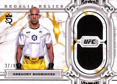 Gregory Rodrigues 2024 Topps Royalty UFC Regalia Relics #RAR-50 Gold