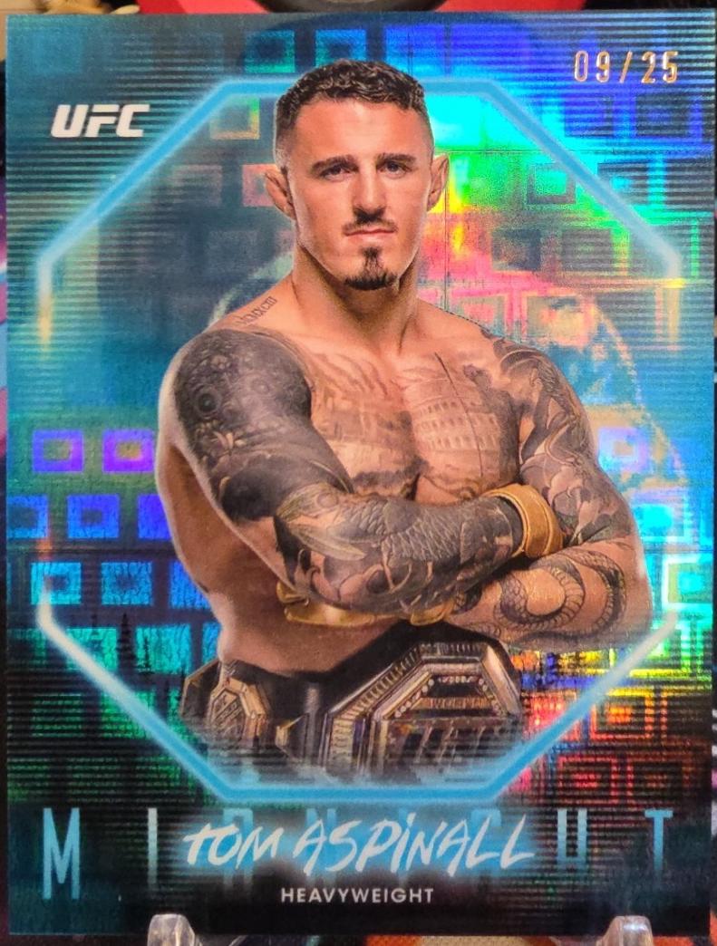 Tom Aspinall 2025 Topps Midnight UFC Base #12 Moonrise