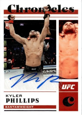 Kyler Phillips 2023 Panini Chronicles UFC Chronicles Signatures #36 Platinum