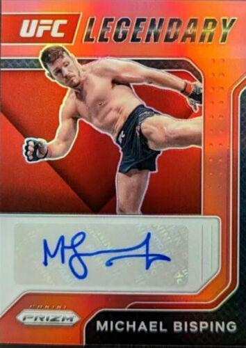 Michael Bisping 2022 Panini Prizm UFC Legendary Signatures #15 Red