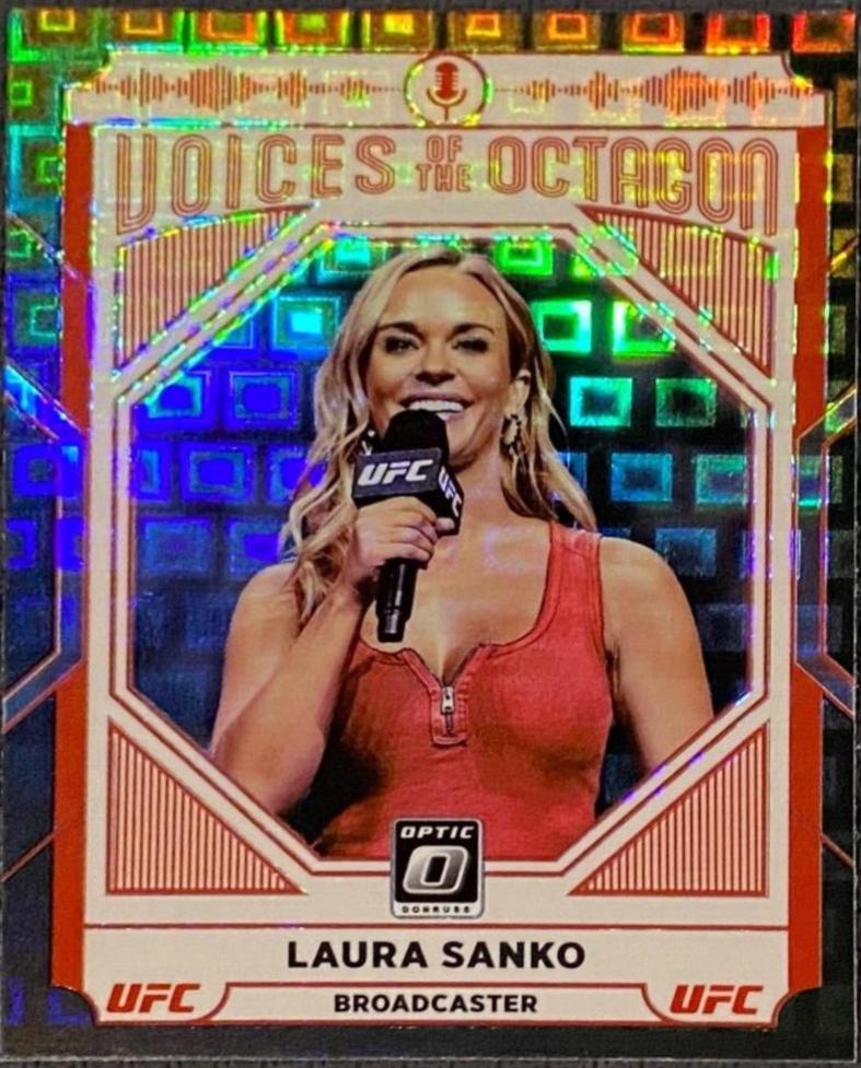 Laura Sanko 2022 Panini Donruss Optic UFC Base #124 Black Pandora