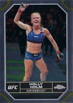 Holly Holm 2024 Topps Chrome UFC Base #74 Superfractor