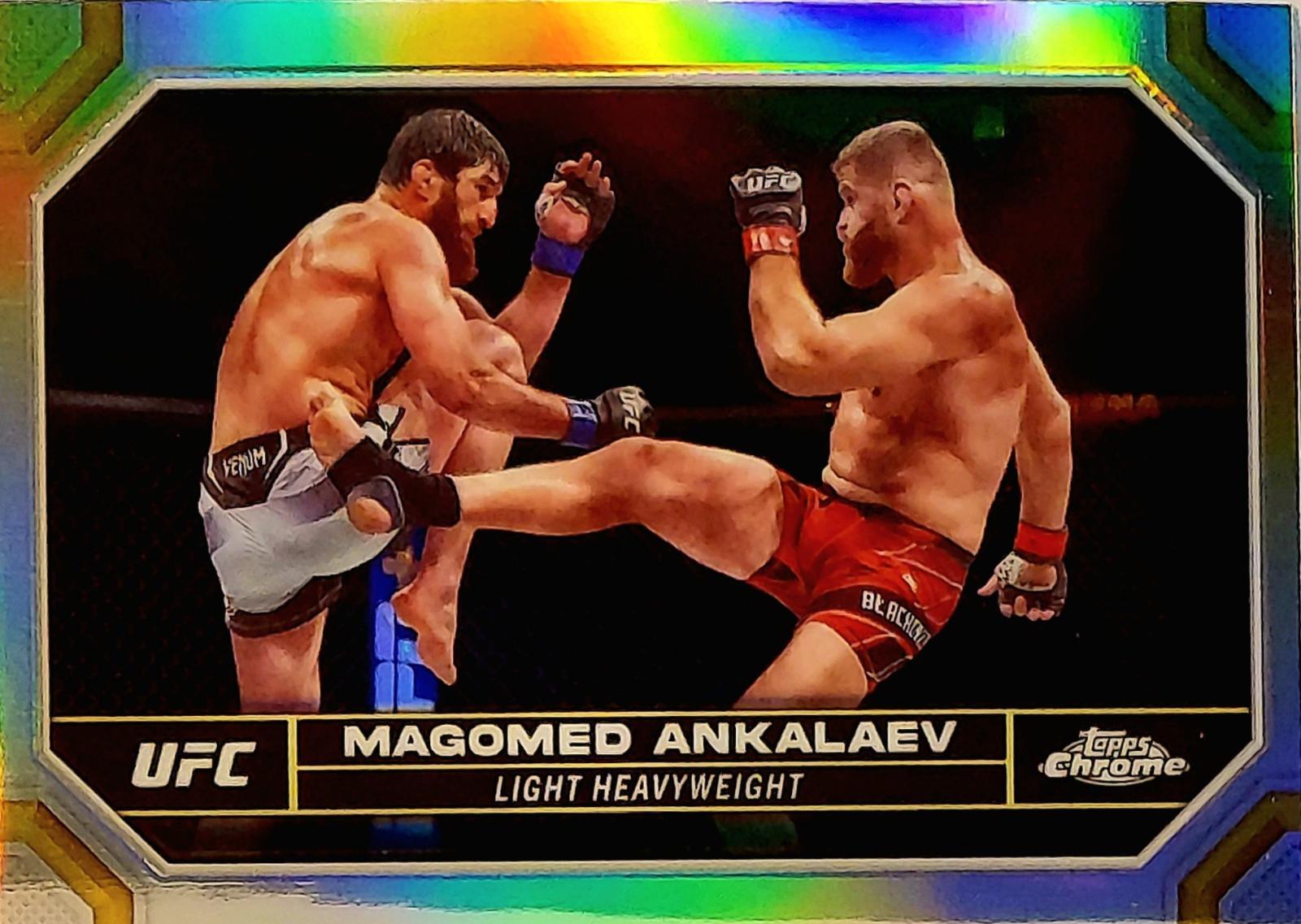 Magomed Ankalaev 2024 Topps Chrome UFC Base #118 Refractor