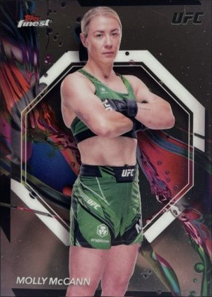 Molly McCann 2024 Topps Finest UFC Base Common #57 Red Refractor