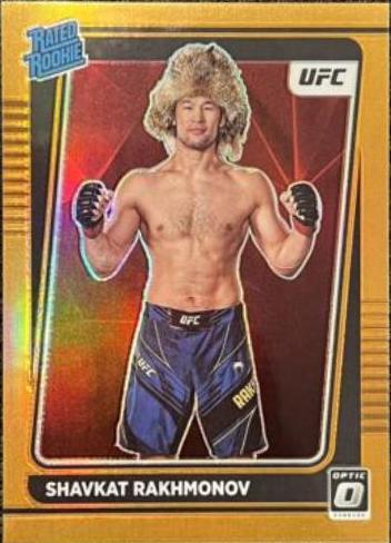 Shavkat Rakhmonov 2022 Panini Donruss Optic UFC Base #115 Orange