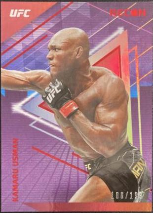 Kamaru Usman 2022 Panini Chronicles UFC Base Recon #228 Red