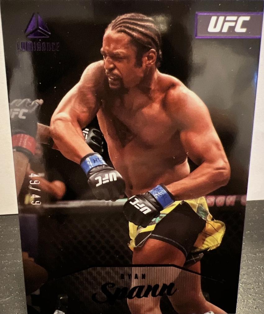 Ryan Spann 2023 Panini Chronicles UFC Base Luminance #160 Purple