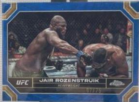 Jairzinho Rozenstruik 2024 Topps Chrome UFC Base #87 Blue Wave Refractor