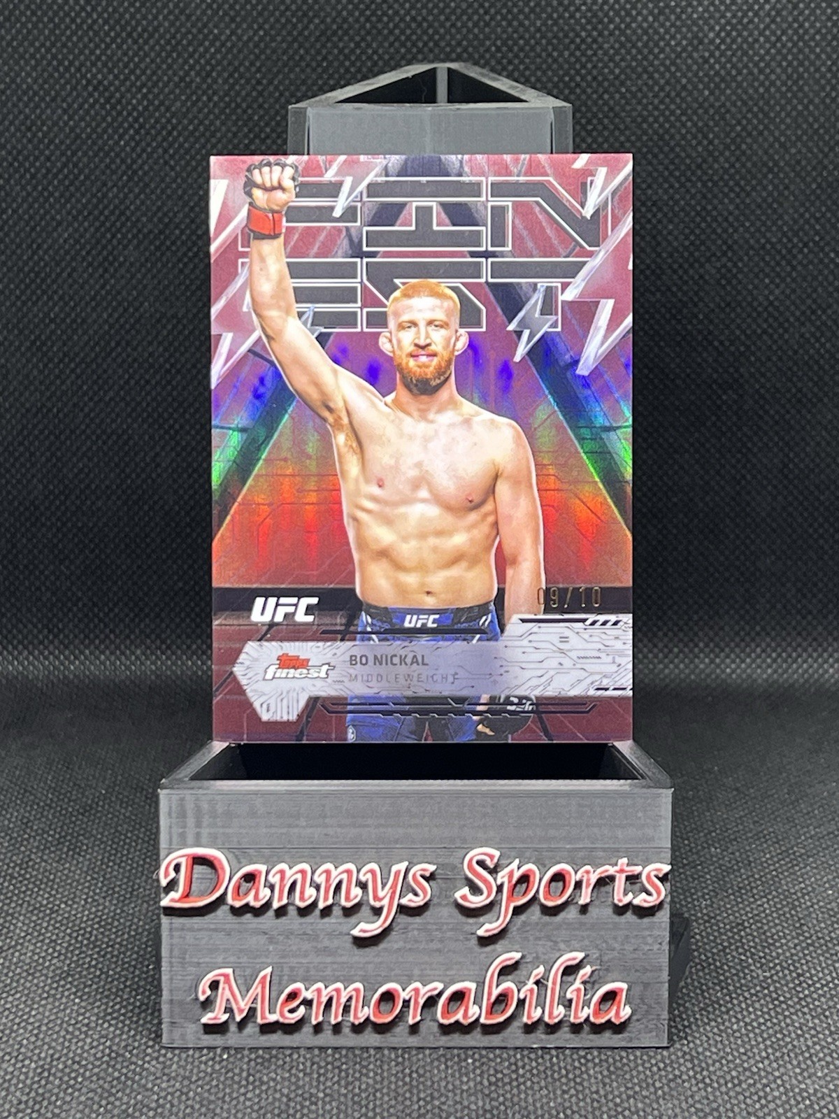 Bo Nickal 2025 Topps Finest UFC Base Rare #236 Red Black Vapor Refractor
