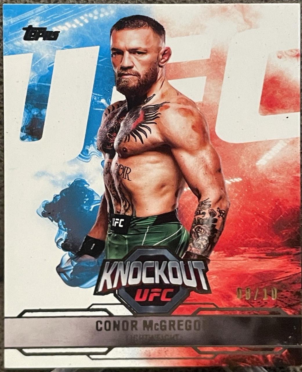 Conor McGregor 2025 Topps Knockout UFC Base #58 Black