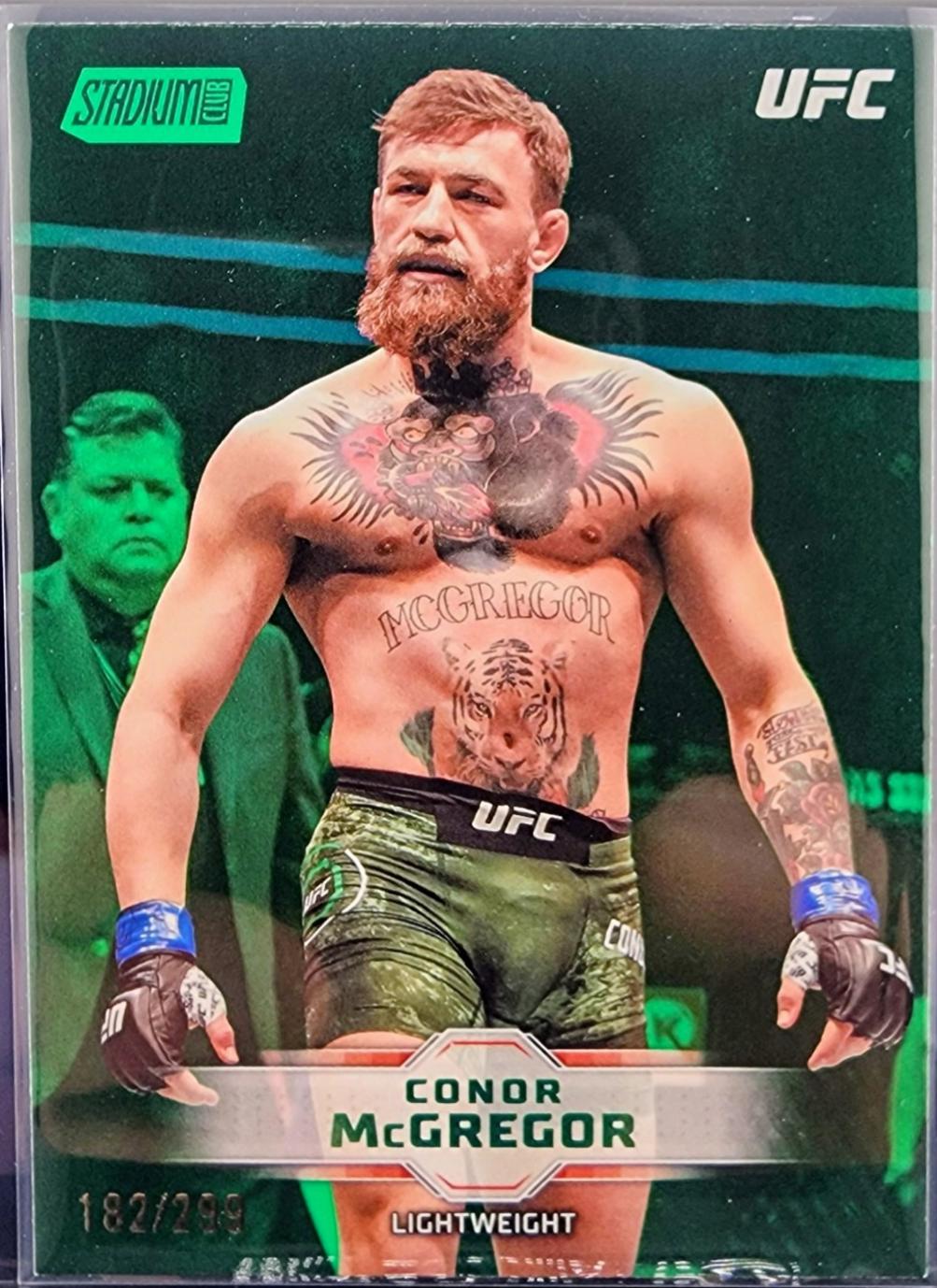 Conor McGregor 2026 Topps Stadium Club UFC Base #5 Green