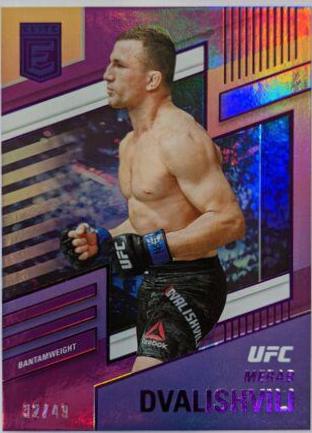 Merab Dvalishvili 2022 Panini Chronicles UFC Base Elite #246 Purple