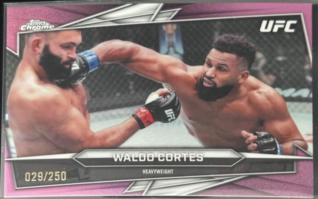 Waldo Cortes Acosta 2026 Topps Chrome UFC Base #107 Magenta Refractor