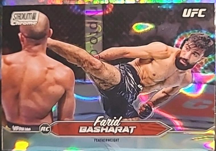 Farid Basharat 2025 Topps Stadium Club UFC Base Chrome #C-103 Lava