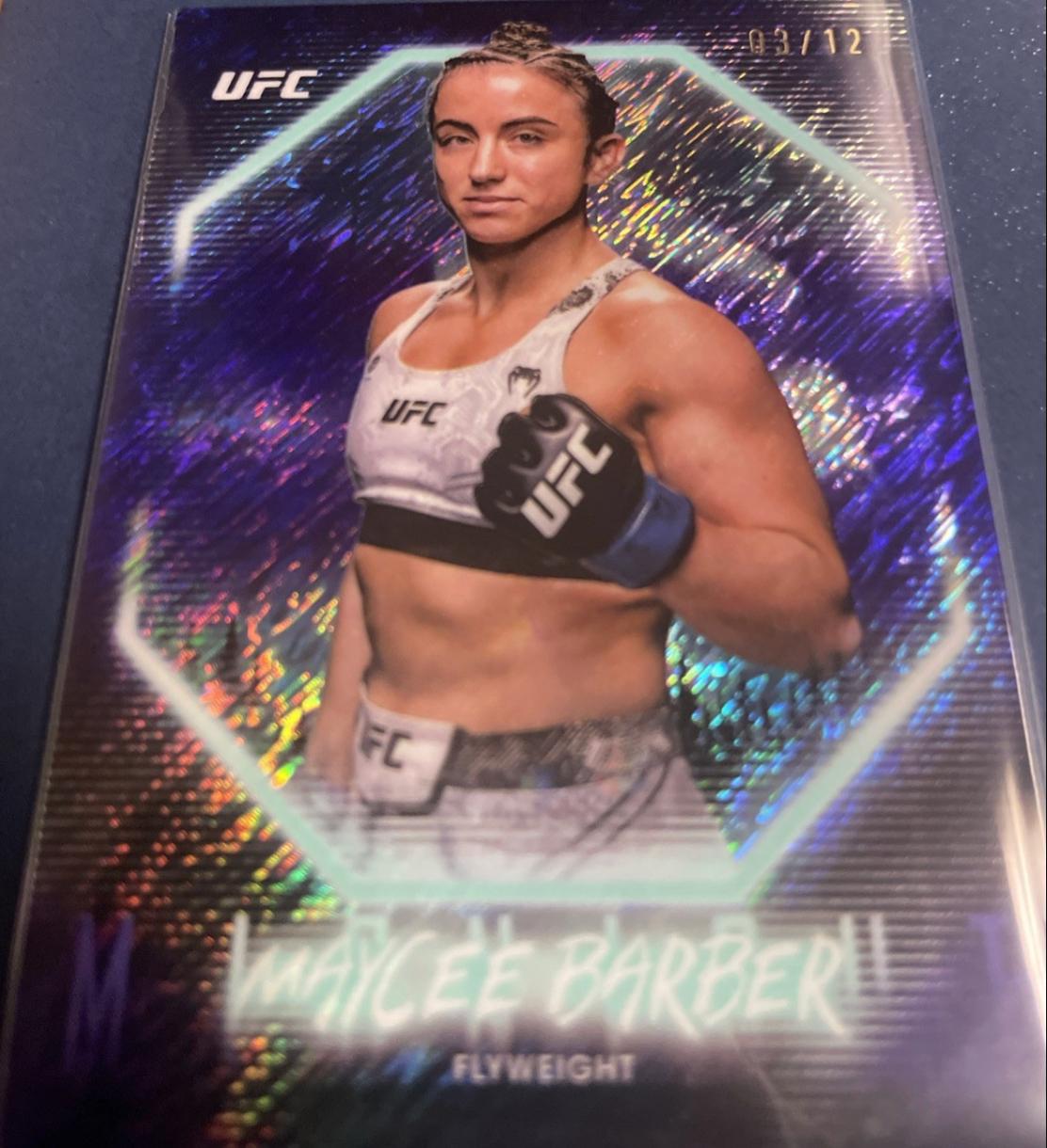 Maycee Barber 2025 Topps Midnight UFC Base #42 Midnight