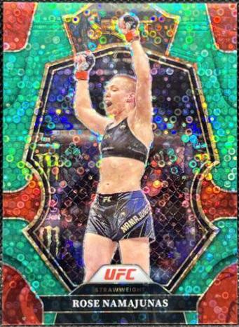 Rose Namajunas 2023 Panini Select UFC Premier Level #199 Green Disco