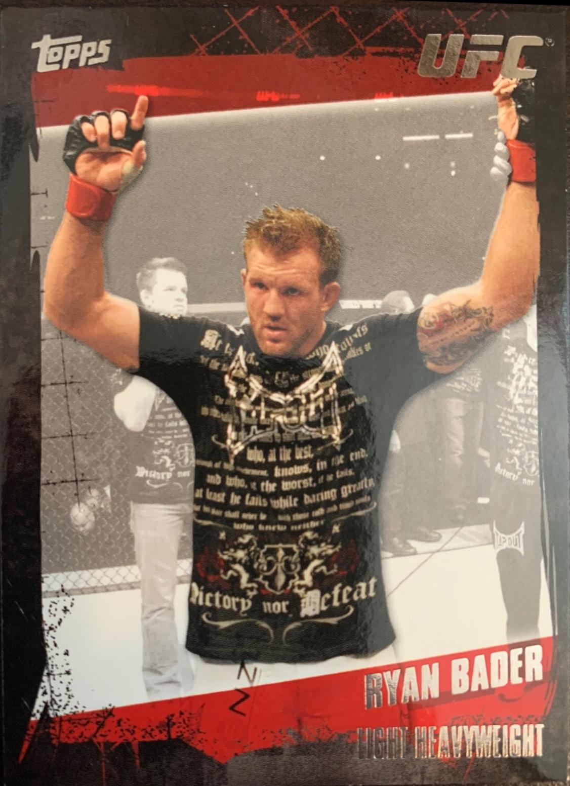 Ryan Bader 2010 Topps UFC Base #32 Silver