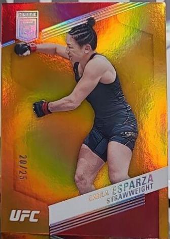 Carla Esparza 2023 Panini Chronicles UFC Base Elite #257 Orange