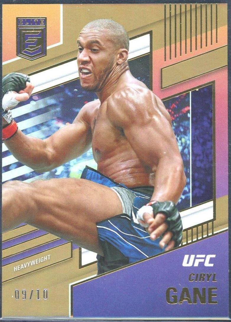 Ciryl Gane 2022 Panini Chronicles UFC Base Elite #247 Gold