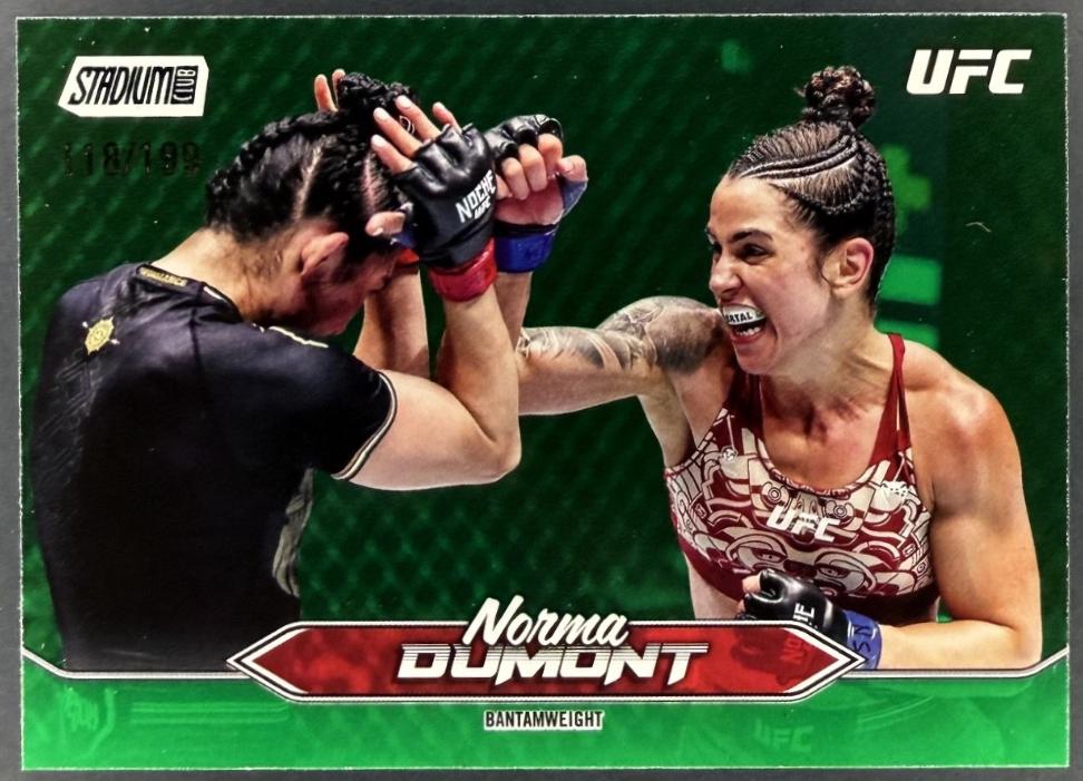 Norma Dumont 2025 Topps Stadium Club UFC Base #16 Green
