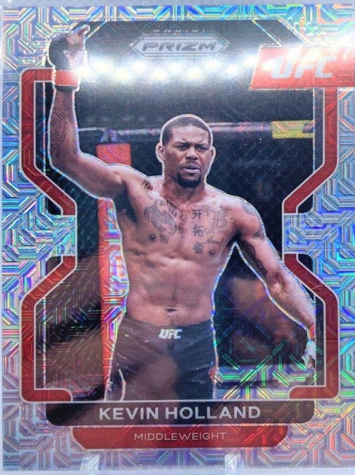 Kevin Holland 2022 Panini Prizm UFC Base #186 Mojo