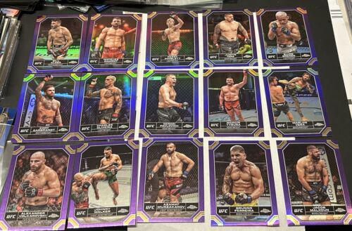 Justin Tafa 2024 Topps Chrome UFC Base #105 Purple Refractor