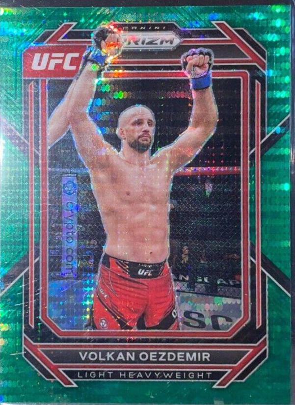Volkan Oezdemir 2023 Panini Prizm UFC Base #178 Green Pulsar