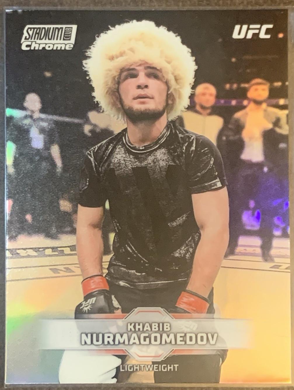 Khabib Nurmagomedov 2026 Topps Stadium Club UFC Chrome Base #CB-54 Refractor