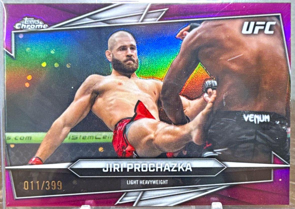 Jiri Prochazka 2026 Topps Chrome UFC Base #42 Magenta Refractor