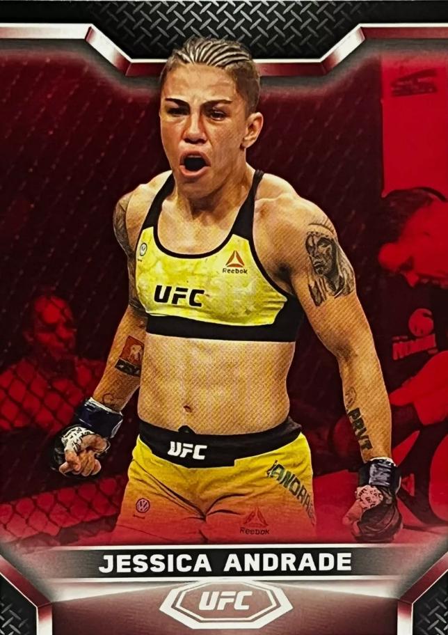 Jessica Andrade 2020 Topps UFC Knockout Base #61 Red