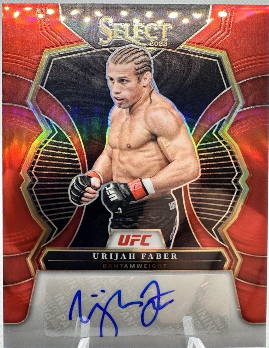 Urijah Faber 2023 Panini Select UFC Signatures #11 Red