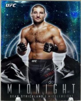 Sean Strickland 2024 Topps Midnight UFC Base #28 Moon Beam