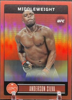 Anderson Silva 2023 Panini Chronicles UFC Base Legacy Premium Edition #326 Red