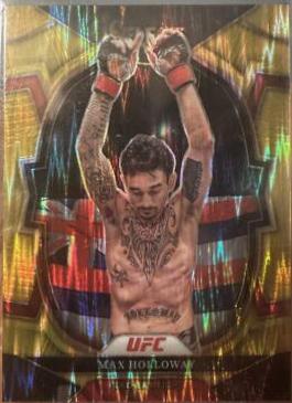 Max Holloway 2023 Panini Select UFC Octagonside #233 Gold Flash