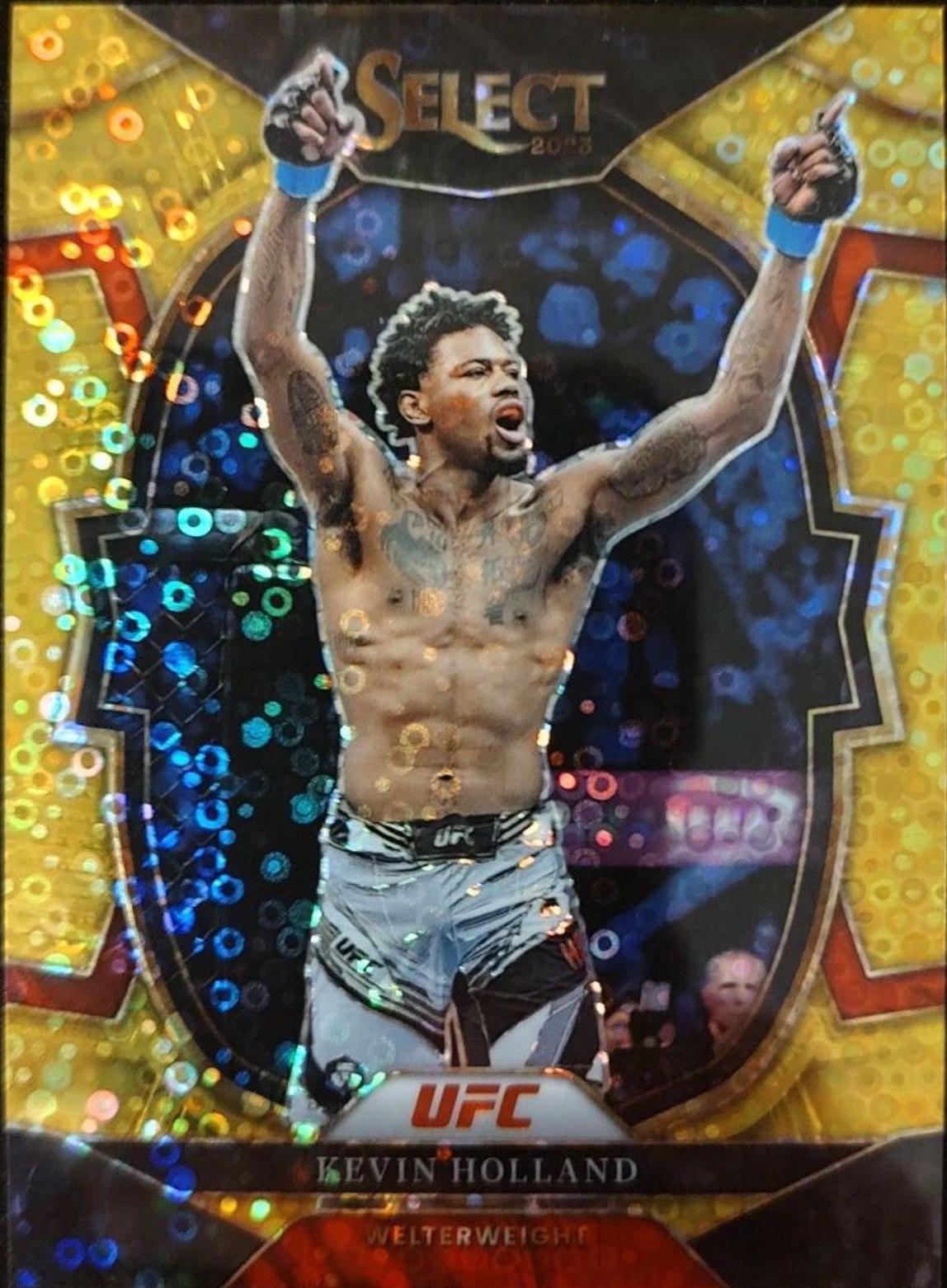 Kevin Holland 2023 Panini Select UFC Concourse #87 Gold Disco