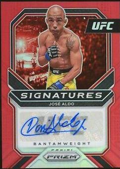 José Aldo 2021 Panini Prizm UFC Signatures #2 Red