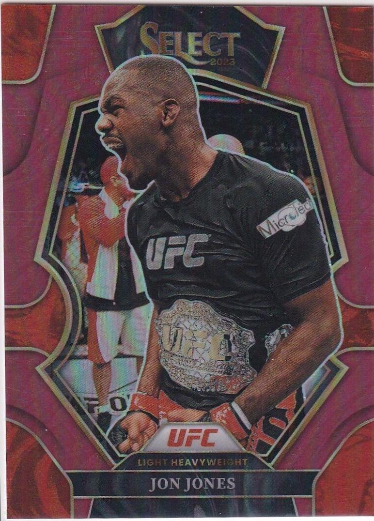 Jon Jones 2023 Panini Select UFC Premier Level #154 Maroon