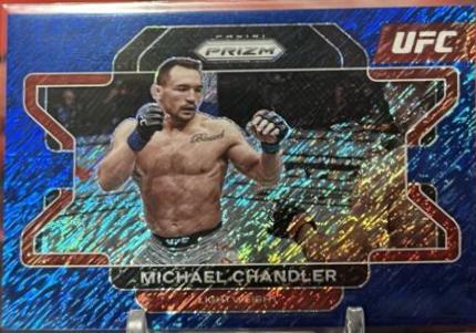 Michael Chandler 2022 Panini Prizm UFC Base #8 Blue Shimmer