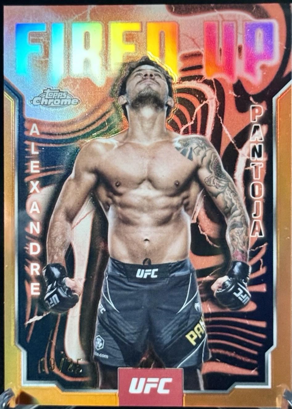 Alexandre Pantoja 2025 Topps Chrome UFC Fired Up #FUP-3 Orange