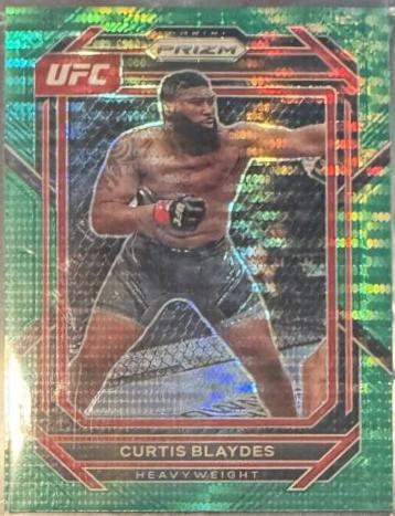 Curtis Blaydes 2023 Panini Prizm UFC Base #135 Green Pulsar