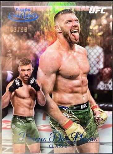 Dricus Du Plessis 2024 Topps Gold Label UFC Base Class II #11 Blue
