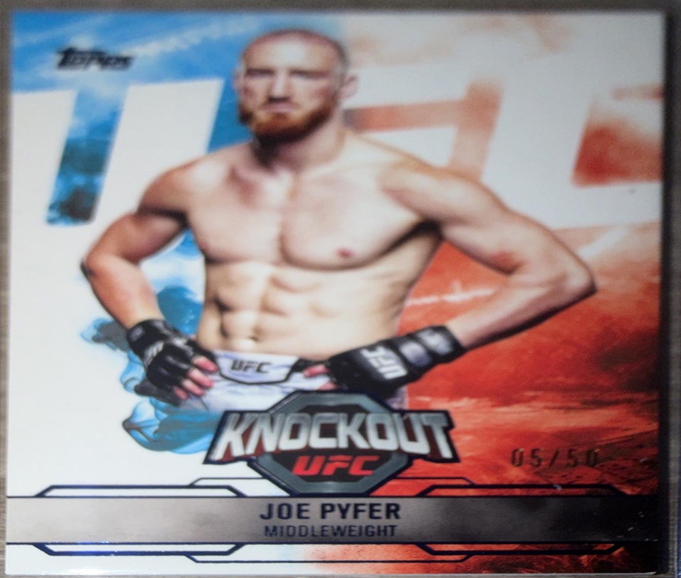Joe Pyfer 2025 Topps Knockout UFC Base #84 Blue