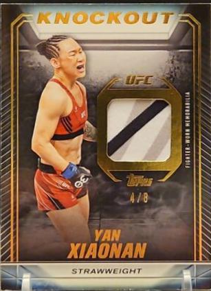 Yan Xiaonan 2024 Topps Knockout UFC Knockout Relics #KR-YX Gold