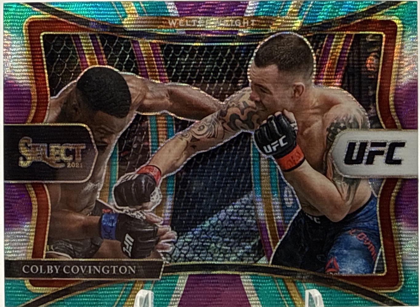 Colby Covington 2021 Panini Select UFC Premier Level #197 Tri Color