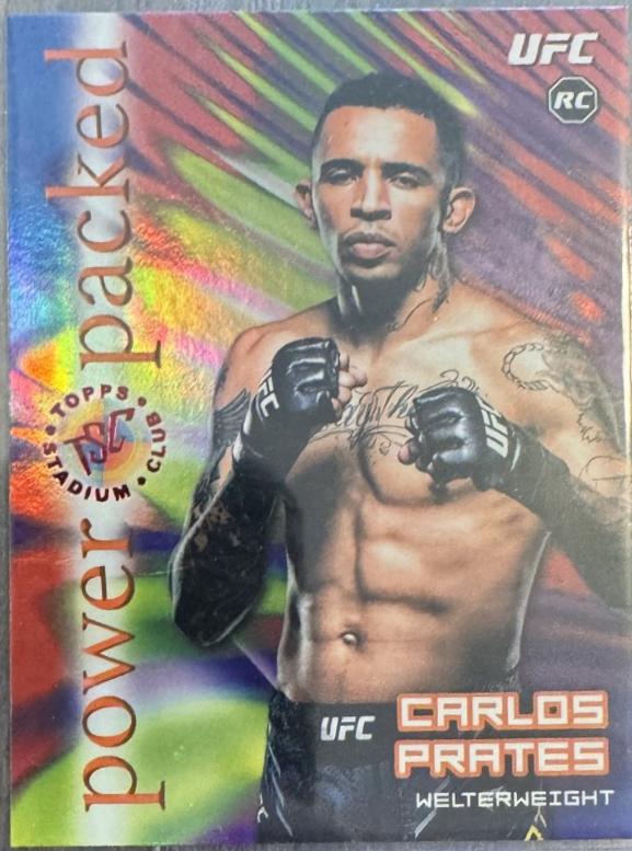 Carlos Prates 2025 Topps Stadium Club UFC Power Packed #PD-9 Red