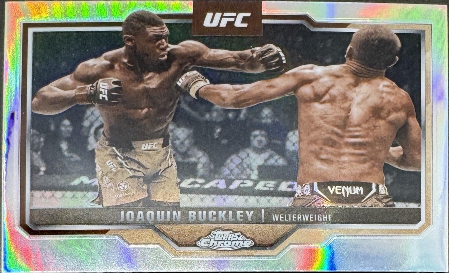 Joaquin Buckley 2025 Topps Chrome UFC Base #39 Sepia Refractor